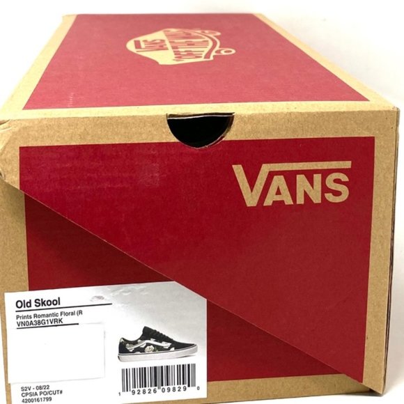 VANS Old Skool Floral Shoes Casual Canvas Suede Black Sneakers Men’s VN0A38G1VRK - Picture 2 of 11